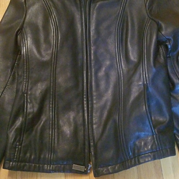 KENNETH COLE LEATHER JACKET - Picture 5 of 6